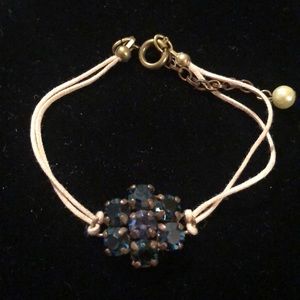 Alba bracelet with beautiful blue gem stone